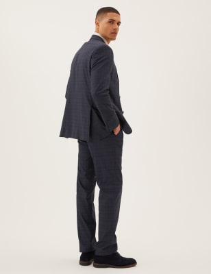 

M&S Collection Chaqueta regular de cuadrosMens - Blue, Blue