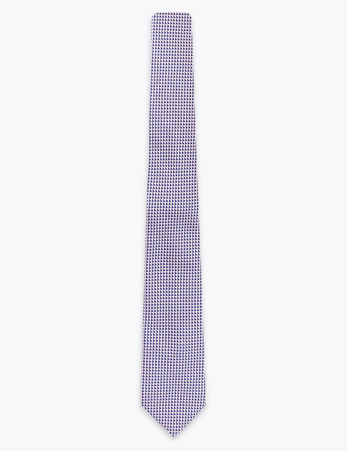Slim Woven Geometric Tie