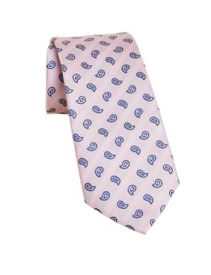 

Mens M&S Collection Slim Printed Paisley Tie - Pink, Pink