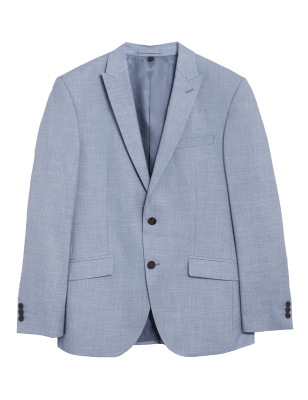 

Mens M&S Collection Schmal geschnittene Jacke - Denim, Denim