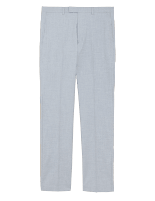 

Mens M&S Collection Big & Tall Regular Fit Trousers - Grey, Grey