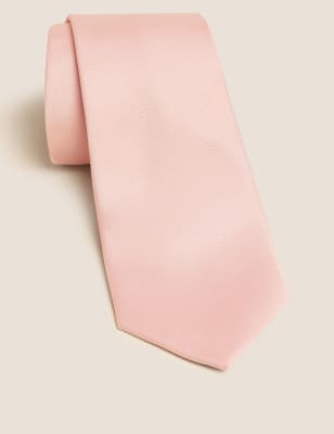 

Mens M&S Collection Machine Washable Tie - Light Pink, Light Pink