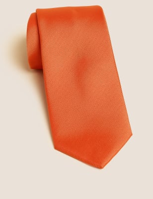 

Mens M&S Collection Machine Washable Tie - Orange, Orange