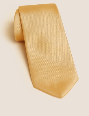 

Mens M&S Collection Machine Washable Tie - Yellow, Yellow