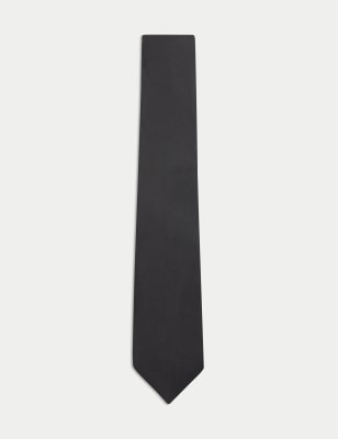 M&S Men's Machine Washable Tie - Black, Black,Red,Navy,Burgundy