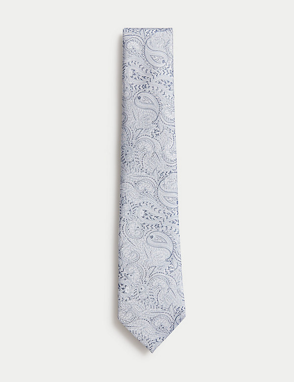 Cravate 100&nbsp;% soie à motif cachemire - LU