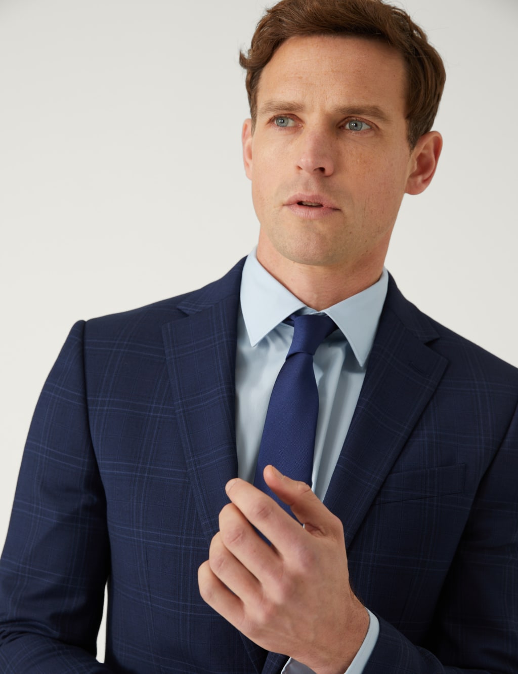 Slim Fit Check Suit Jacket image 4