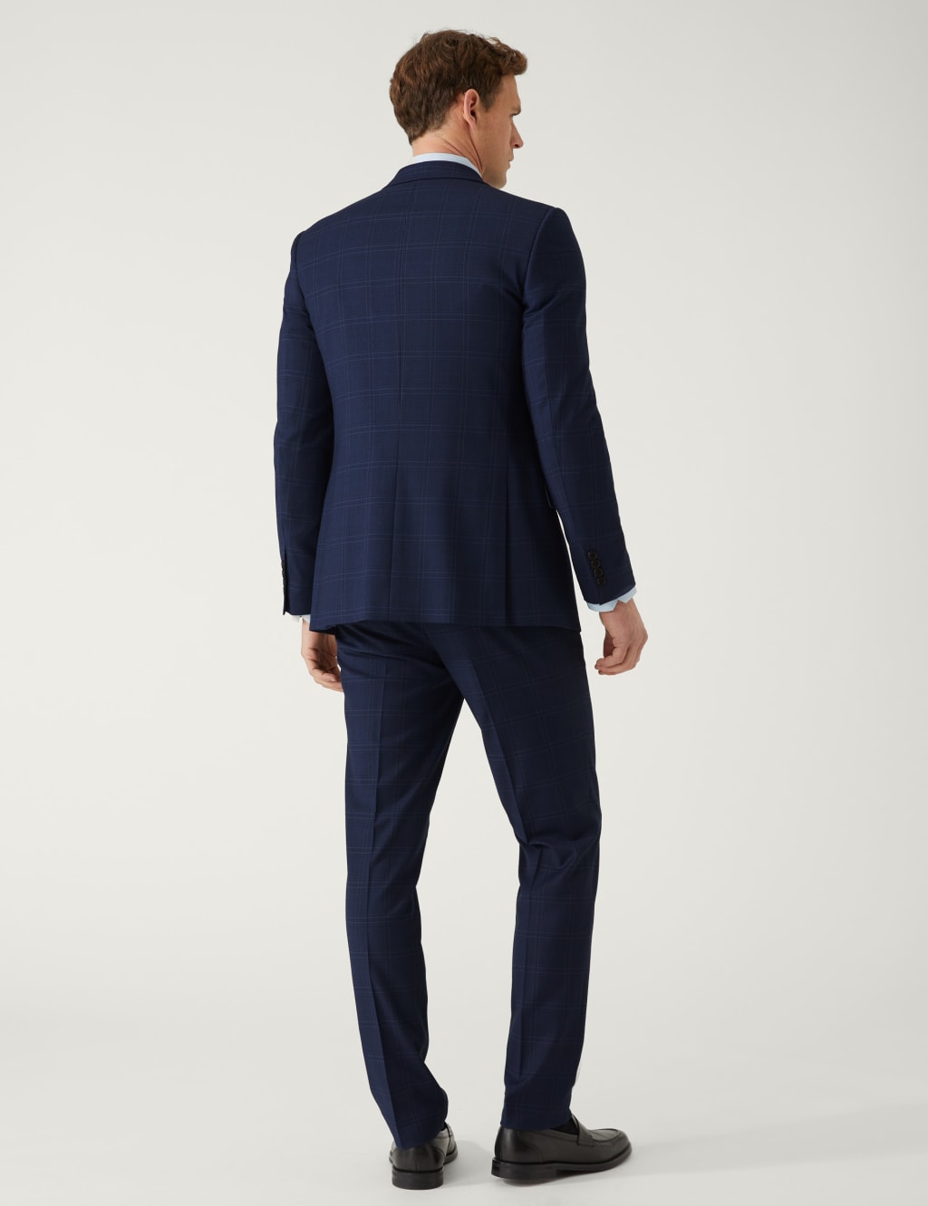 Slim Fit Check Suit Jacket image 5
