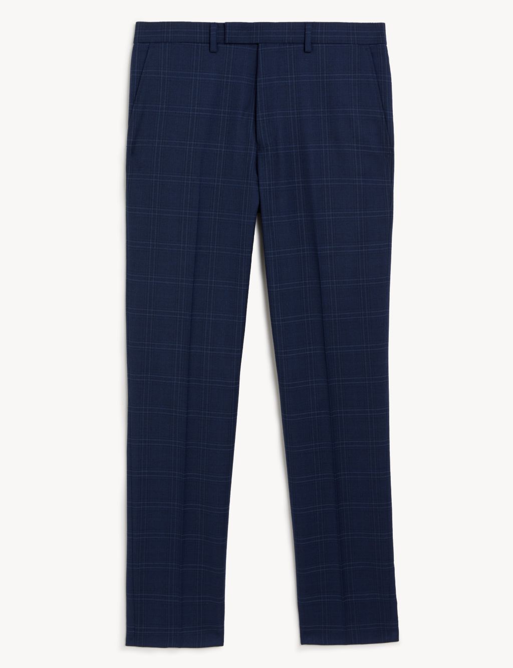 Slim Fit Check Suit Trousers image 2