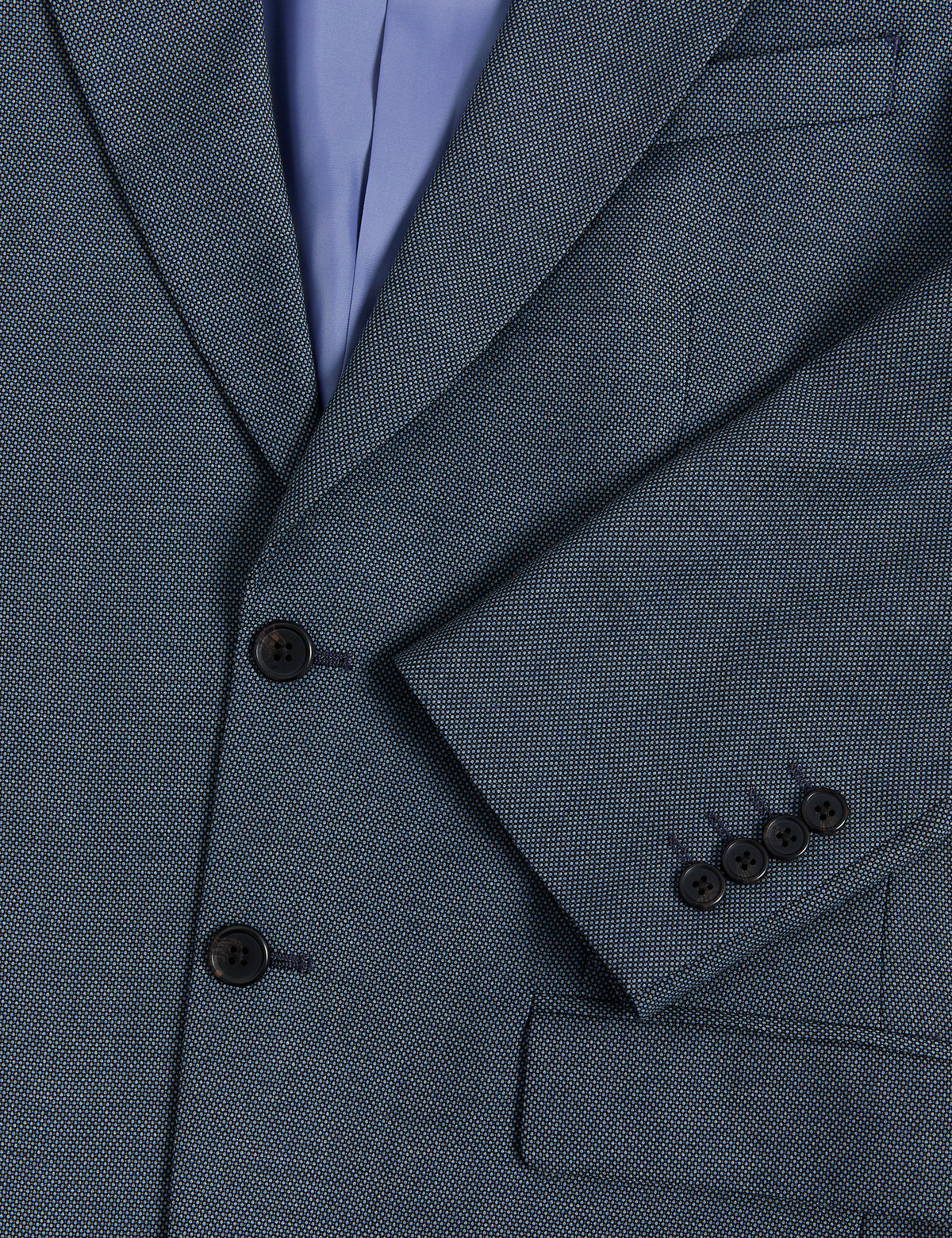 Regular Fit Textured Stretch Suit Jacket