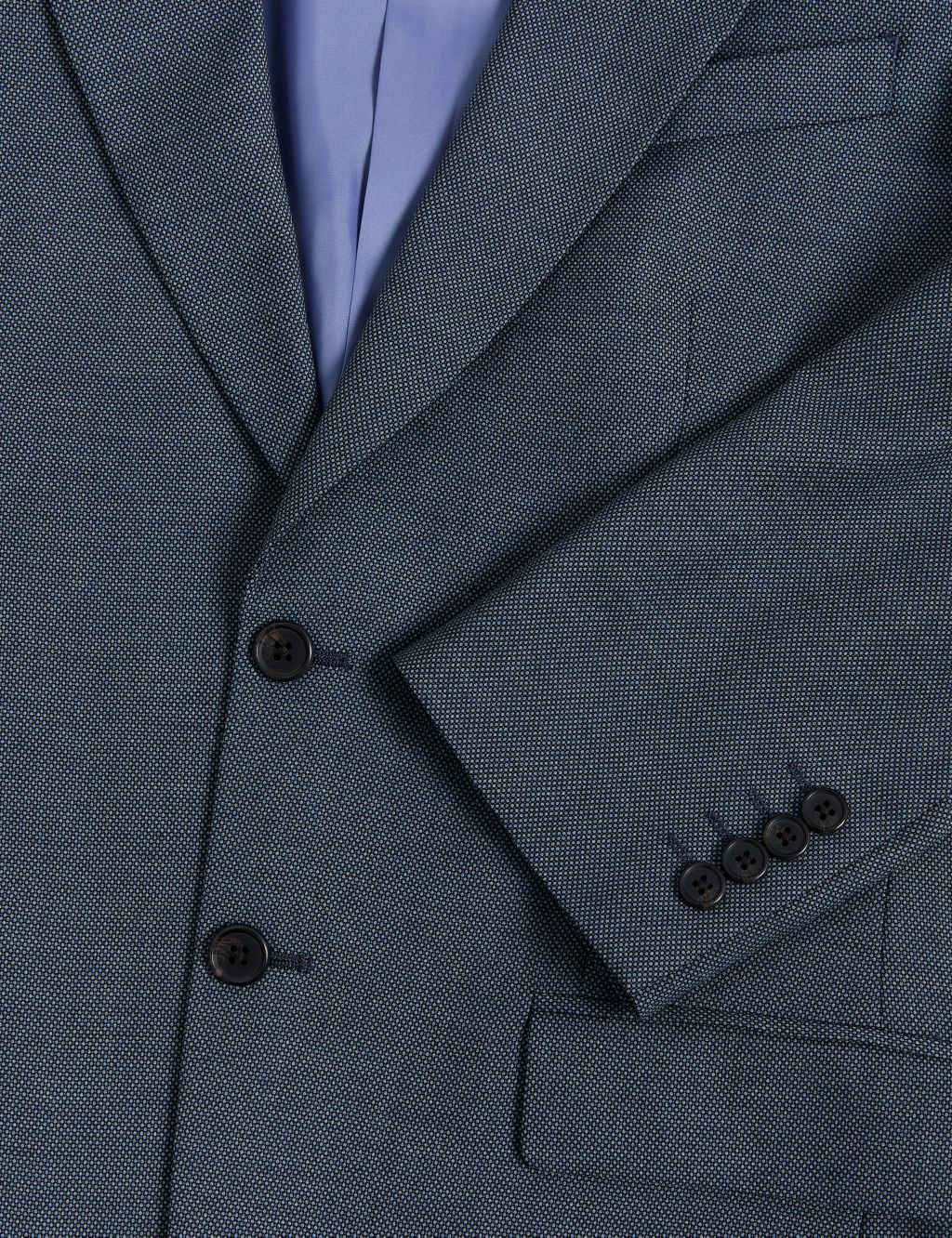 Regular Fit Textured Stretch Suit Jacket image 6