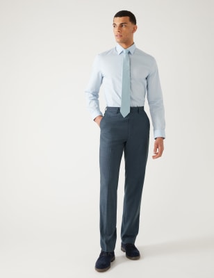 Regular Fit Stretch Suit Trousers | Mu0026S SG