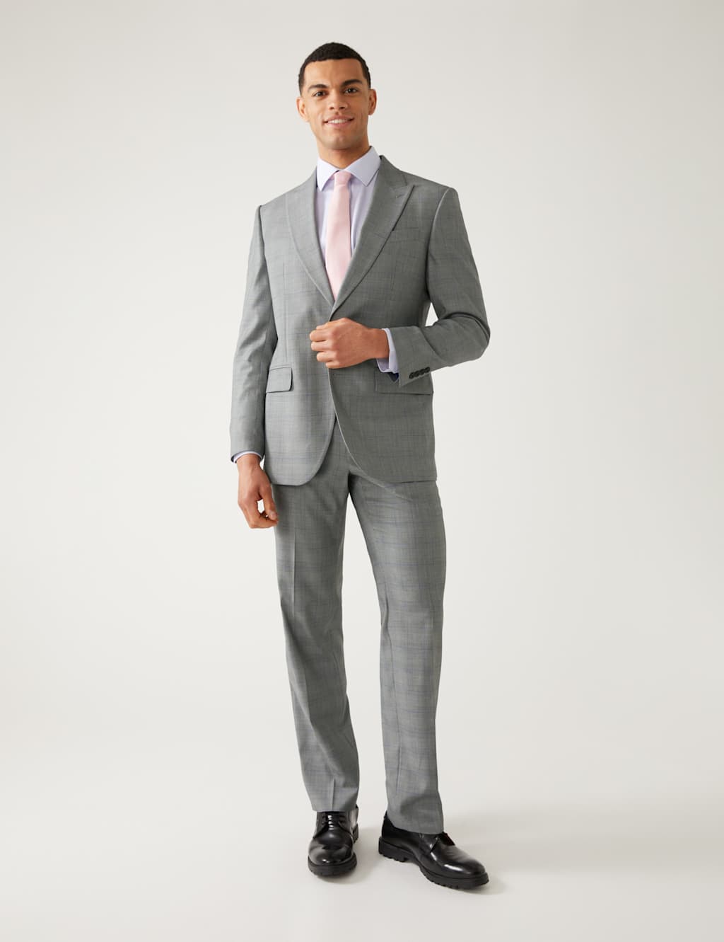 Regular Fit Check Stretch Suit Jacket image 5