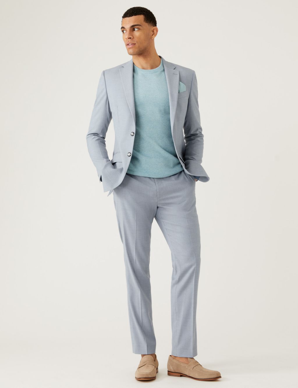 Slim Fit Micro Puppytooth Suit Jacket image 7