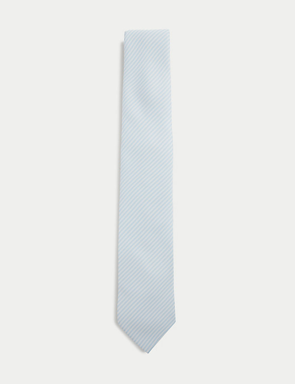Schmale Krawatte mit Streifenmuster - AT