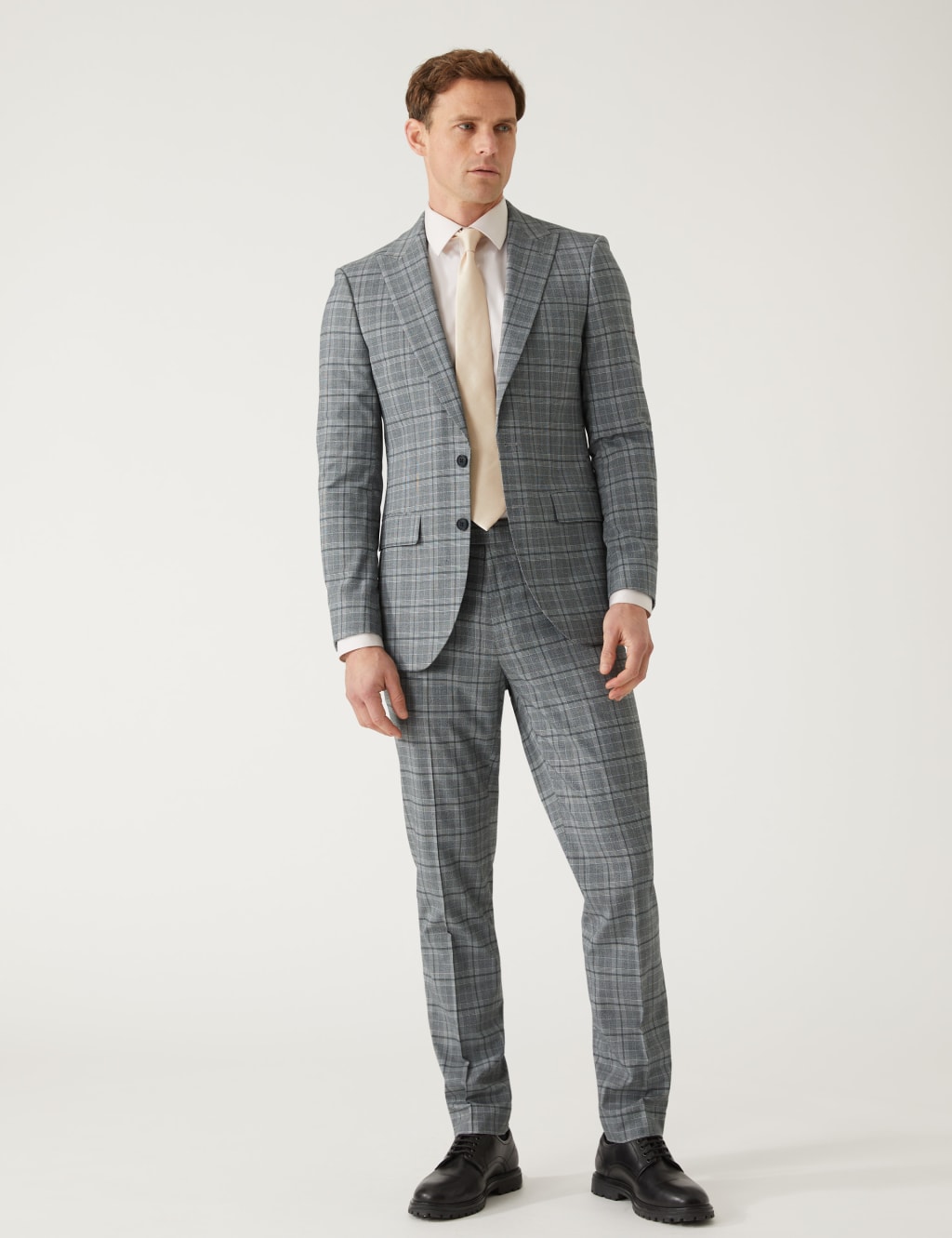 Slim Fit Prince of Wales Check Suit Jacket image 2
