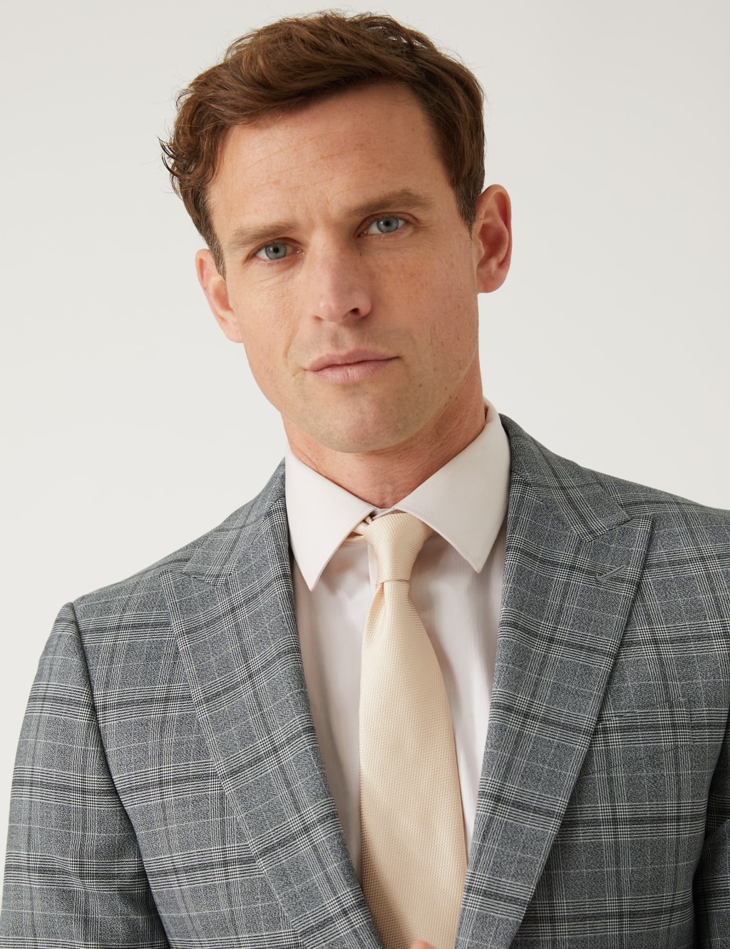 Slim Fit Prince of Wales Check Suit Jacket image 3
