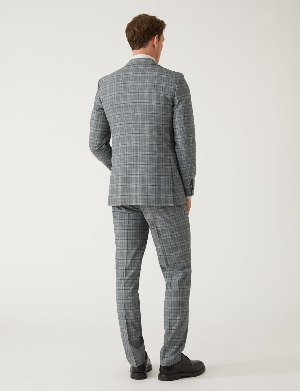 Slim Fit Prince of Wales Check Suit Jacket image 5