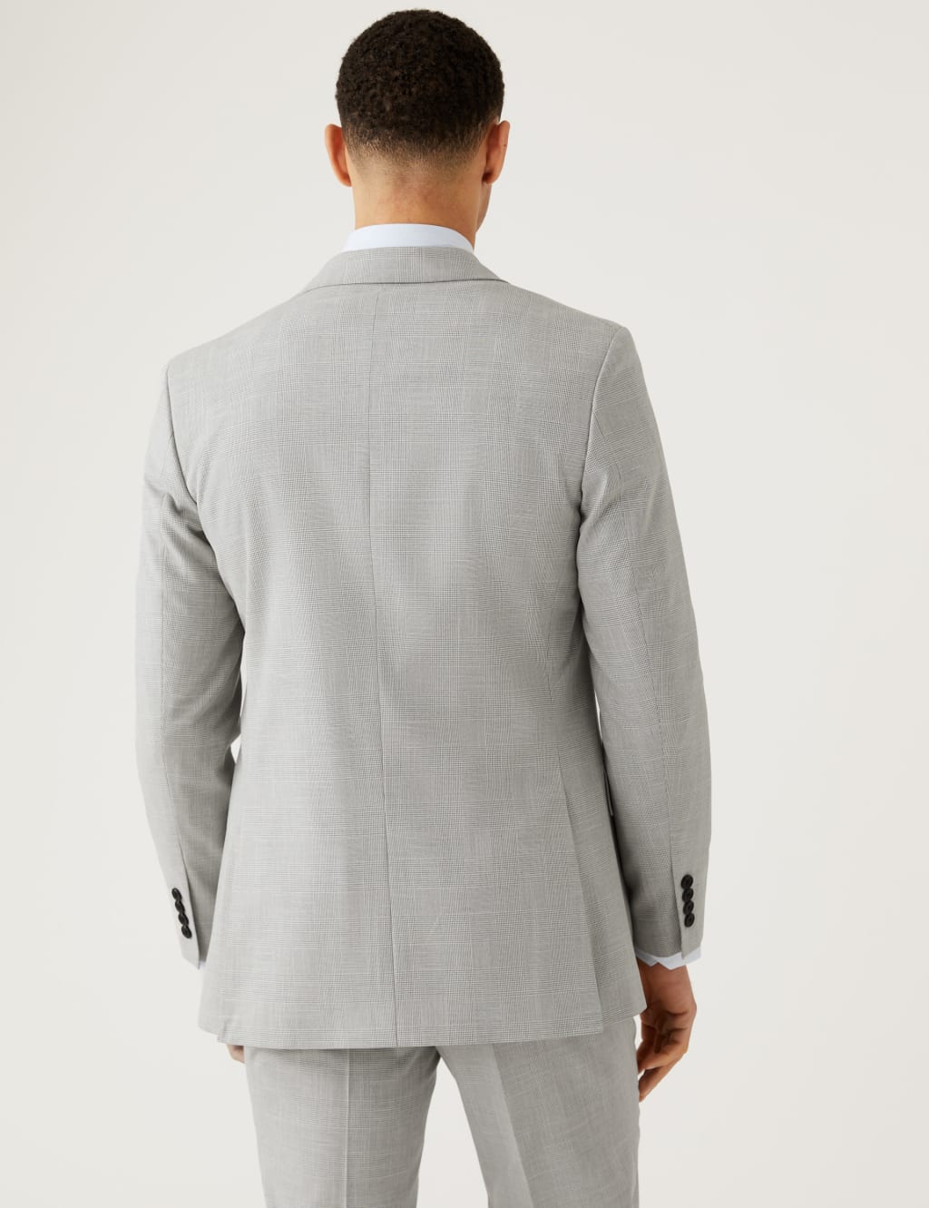 Slim Fit Prince of Wales Check Suit Jacket image 2