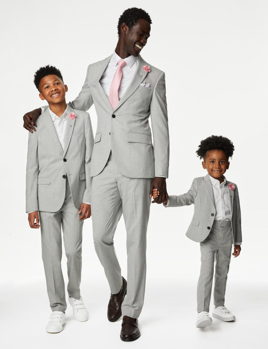 Slim Fit Prince of Wales Check Suit Trousers image 7