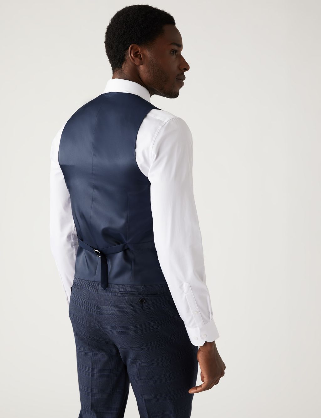 Prince of Wales Check Stretch Waistcoat image 4