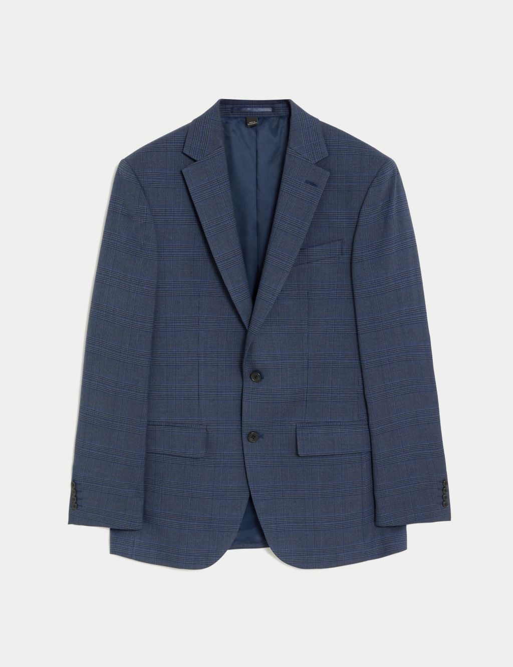 Regular Fit Prince of Wales Check Suit Jacket image 2