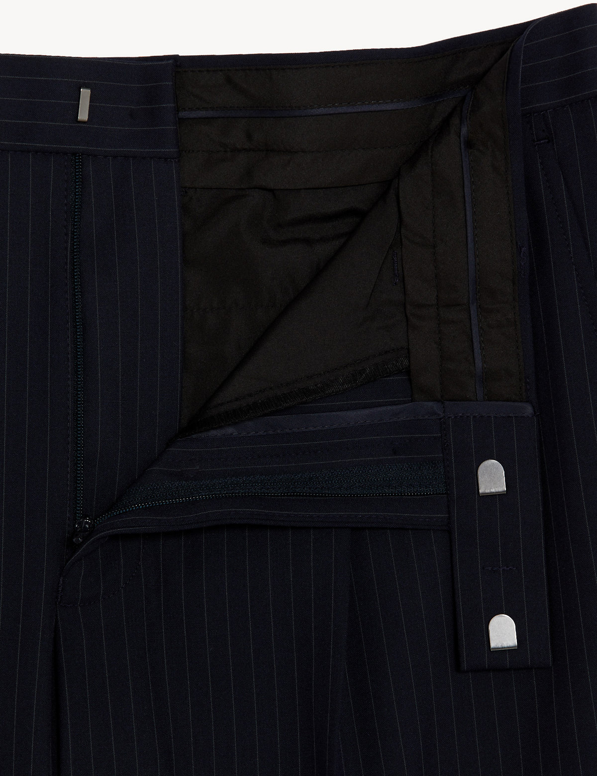 Slim Fit Pinstripe Stretch Suit Trousers
