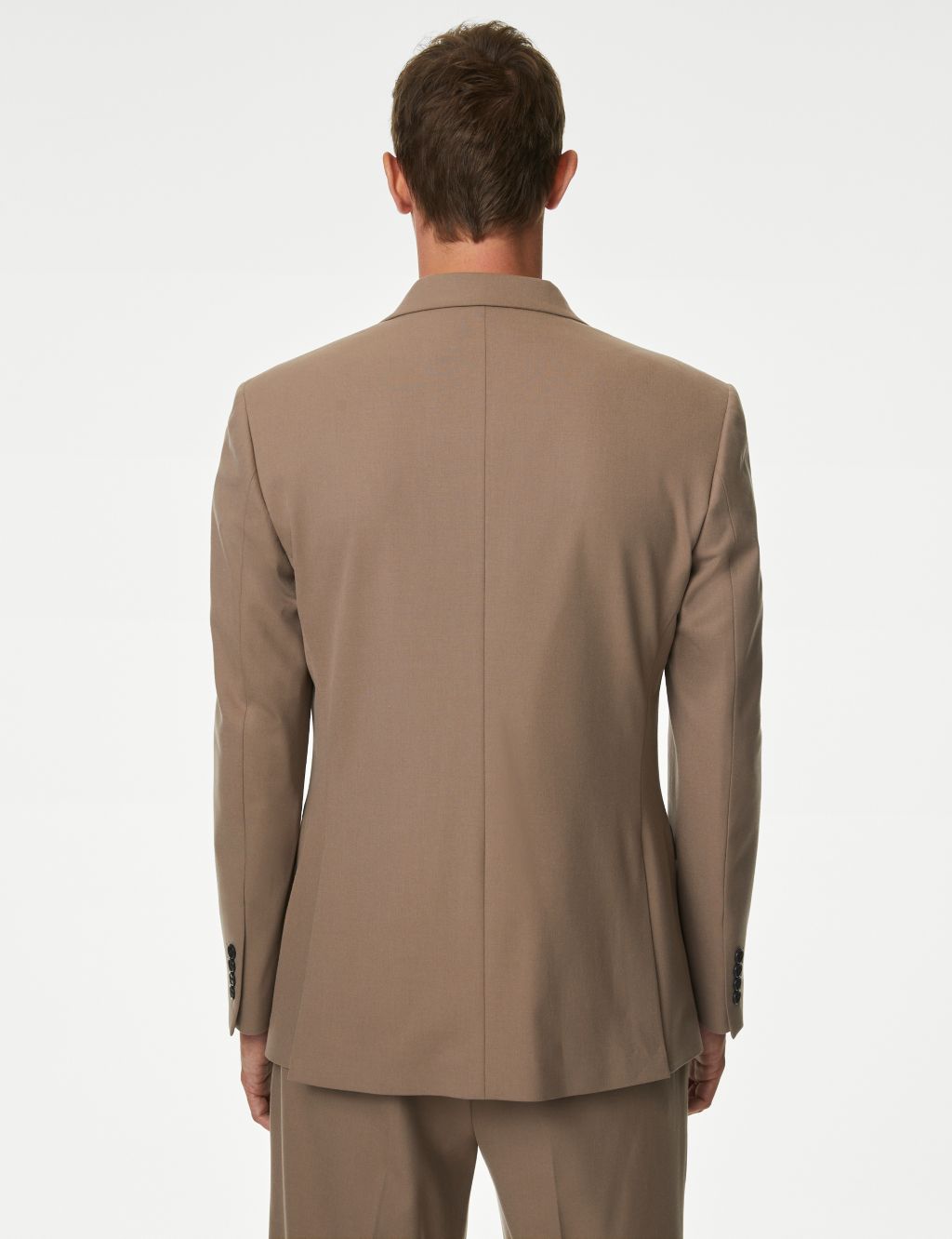 Regular Fit Plain Stretch Suit Jacket image 5
