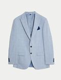 Slim Fit Prince of Wales Check Suit Jacket