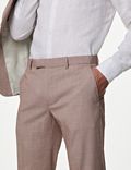 Pantalon de costume coupe slim en tissu extensible