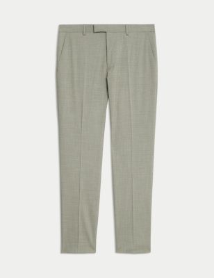 

Mens M&S Collection Slim Fit Stretch Suit Trousers - Sage Green, Sage Green