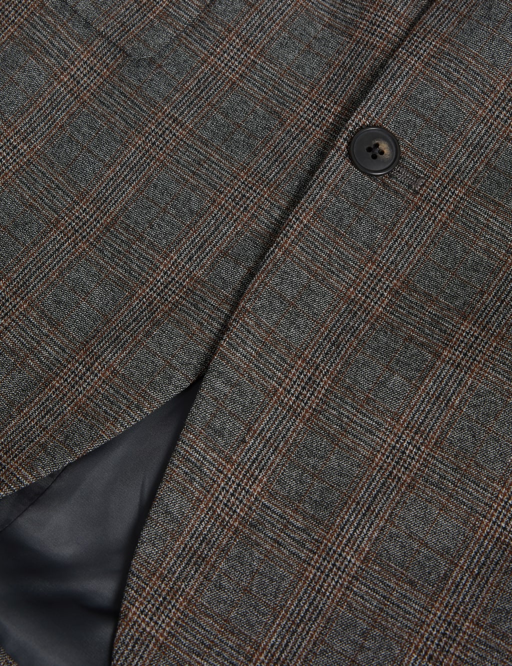 Regular Fit Prince of Wales Check Suit Jacket image 8