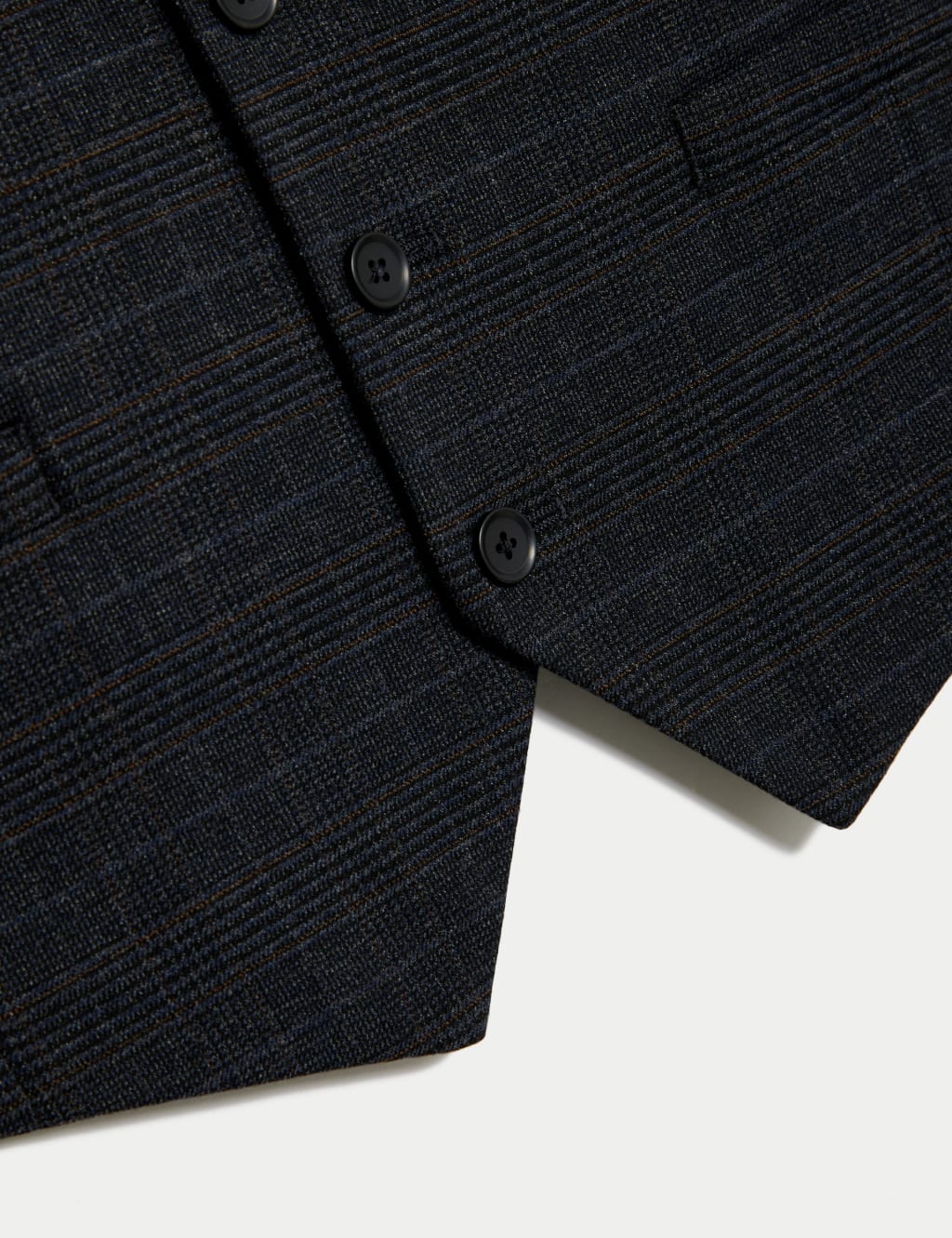 Regular Fit Prince of Wales Check Waistcoat image 8