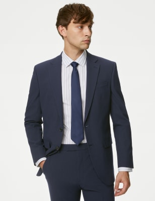 

M&S Collection Chaqueta elástica de ajuste estándar de rayasMens - Navy, Navy