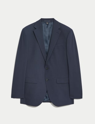 Regular Fit Striped Stretch Jacket