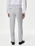 Slim Fit Check Suit Trousers