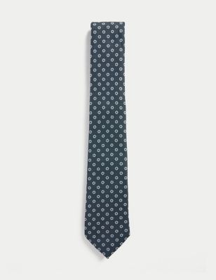 ربطة عنق رفيعة بنقشة زهور - QA