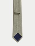 Cravate texturée en soie