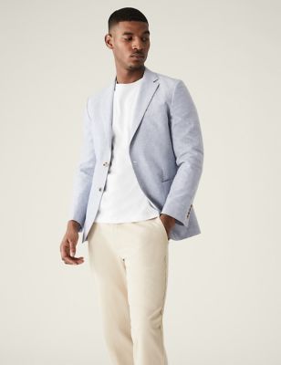 Linen Rich Textured Jacket - GR