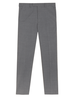 

Mens M&S Collection The Ultimate Tailored Fit Trousers - Light Grey, Light Grey