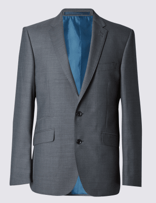 Grey Tailored Fit Jacket | M&S Collection | M&S