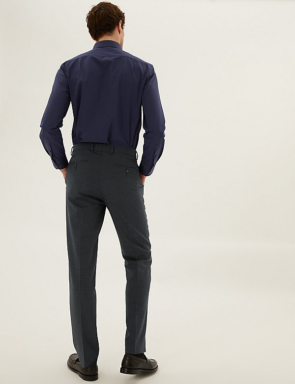 The Ultimate Tailored Fit Textured Suit Trousers - GR