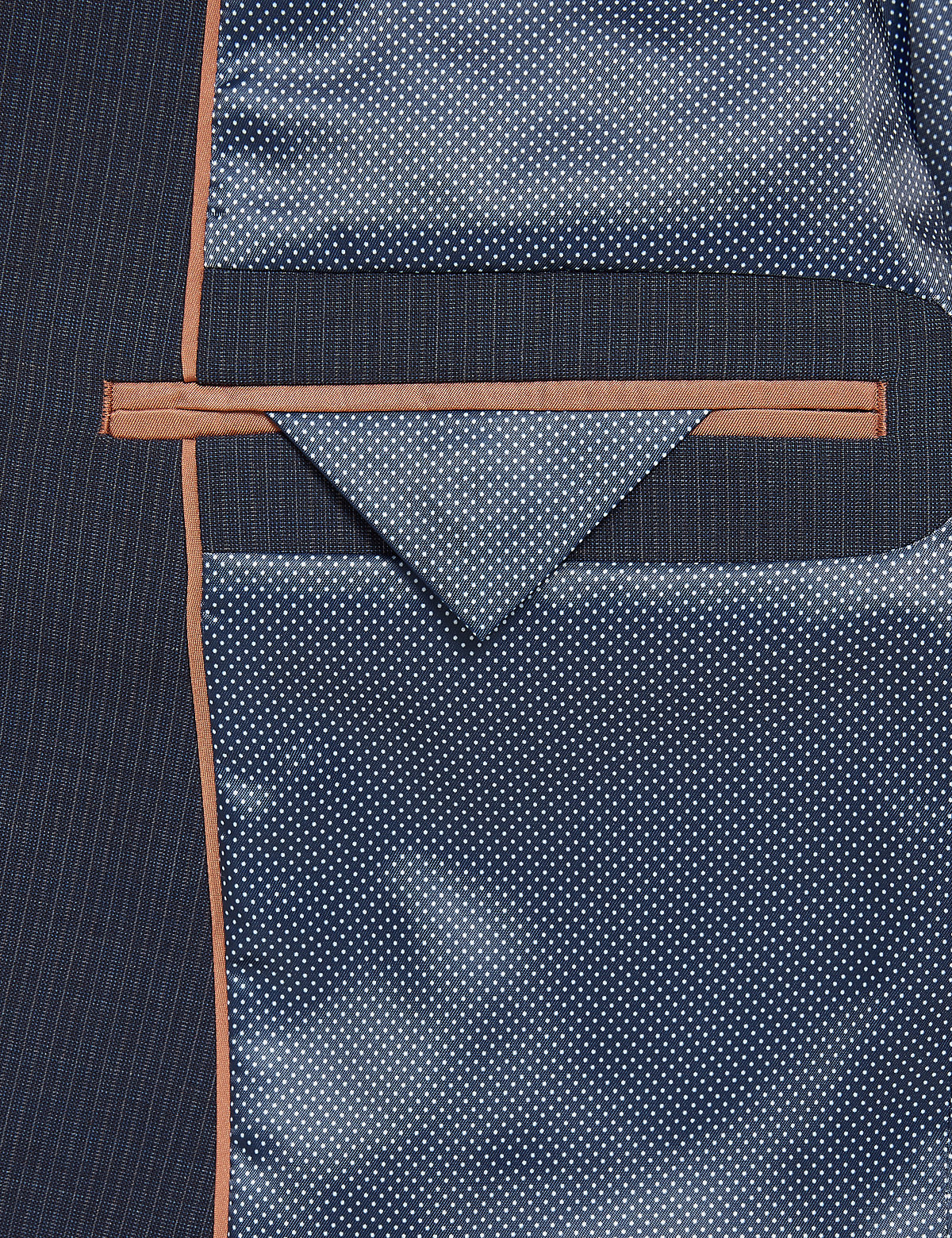 The Ultimate Navy Slim Fit Wool Pinstripe Jacket