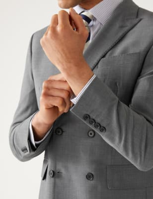 The Ultimate Tailored Fit Double Breasted Suit Jacket - JP
