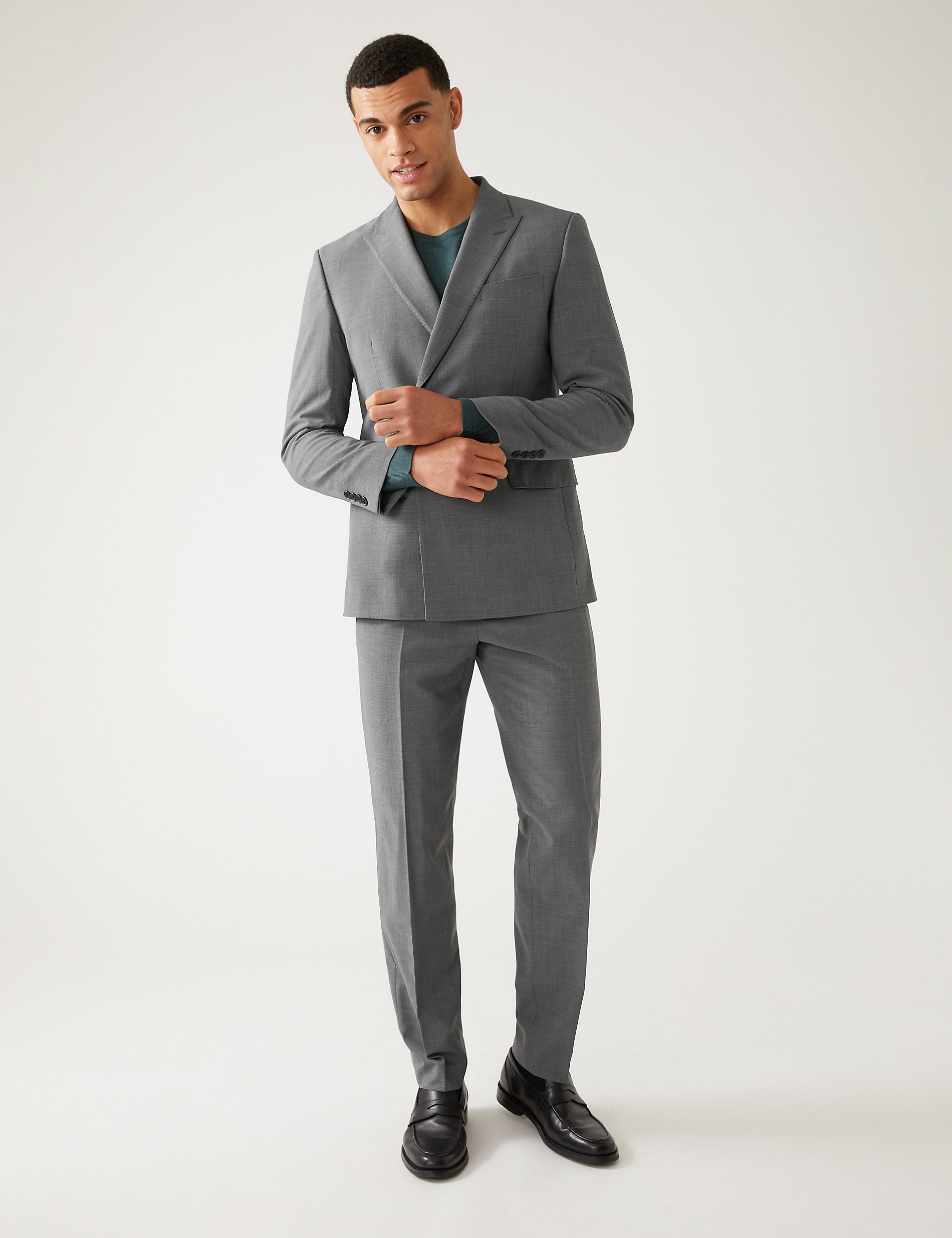 The Ultimate Tailored Fit Double Breasted Suit Jacket