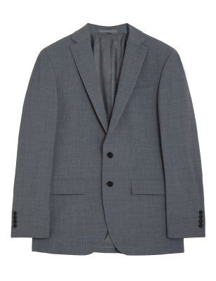 

Mens M&S Collection The Ultimate Tailored Fit Jacket - Light Grey, Light Grey