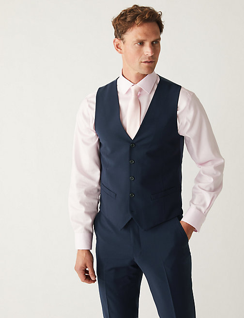 Marks And Spencer Mens M&S Collection The Ultimate Waistcoat - Navy