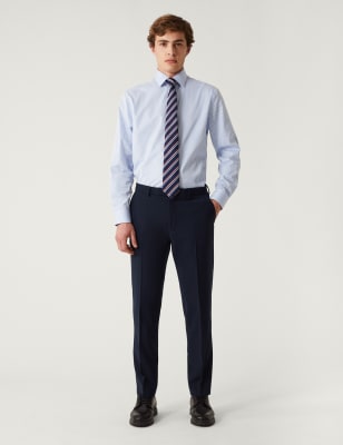 

Mens M&S Collection The Ultimate Regular Fit Suit Trousers - Navy, Navy