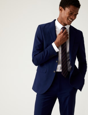 

Mens M&S Collection The Ultimate Slim Fit Suit Jacket - Royal Blue, Royal Blue