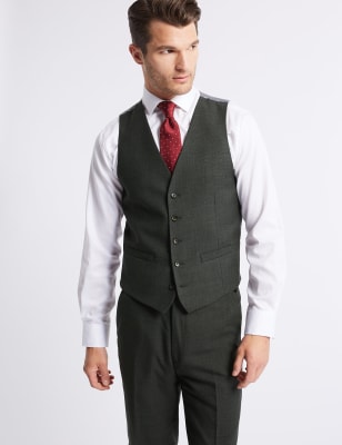 Mens Waistcoats | Wool & Silk Waistcoats | M&S